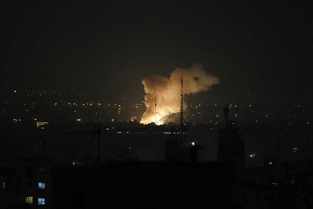 Smoke rises after an explosion in Tehran, Iran, Friday, June 13, 2025. Israel attacked Iran's capital early Friday, with explosions booming across Tehran.(AP Photo/Vahid Salemi)